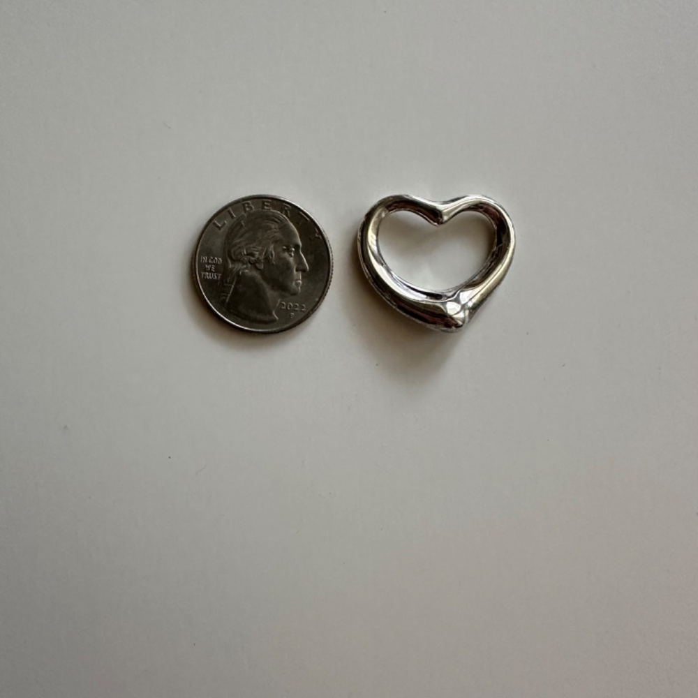 Tiffany & Co Elsa Peretti Open Heart Pendant 27mm - Picture 12 of 13
